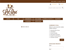 Tablet Screenshot of laruecoffee.com